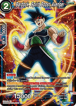 Bardock, Spirit Boost Avenger (EX17-02) [Saiyan Booster] 