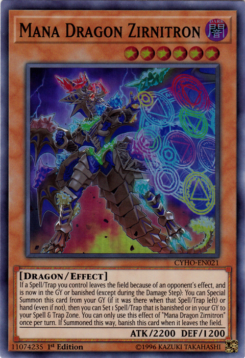 Mana Dragon Zirnitron [CYHO-EN021] Super Rare 