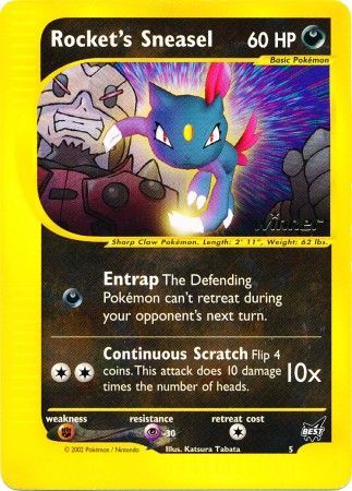 Rocket's Sneasel (5) (Winner) [Best of Promos] 
