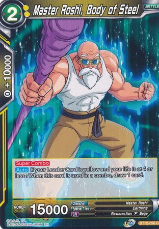 Master Roshi, Body of Steel (BT12-096) [Vicious Rejuvenation] 