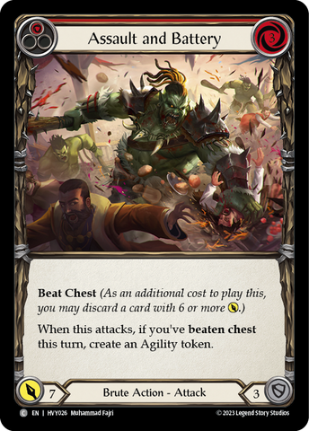 Assault and Battery (Red) [HVY026] (Heavy Hitters) 