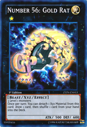 Number 56: Gold Rat [ZTIN-EN013] Super Rare 