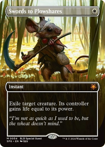 Swords to Plowshare (Borderless) [Bloomburrow Special Guests] 