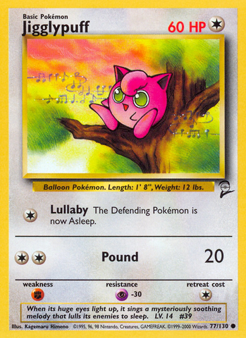 Jigglypuff (77/130) [Base Set 2] 