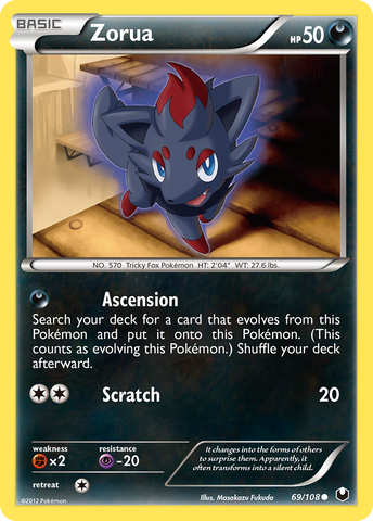 Zorua (69/108) [Black &amp; White: Dark Explorers] 