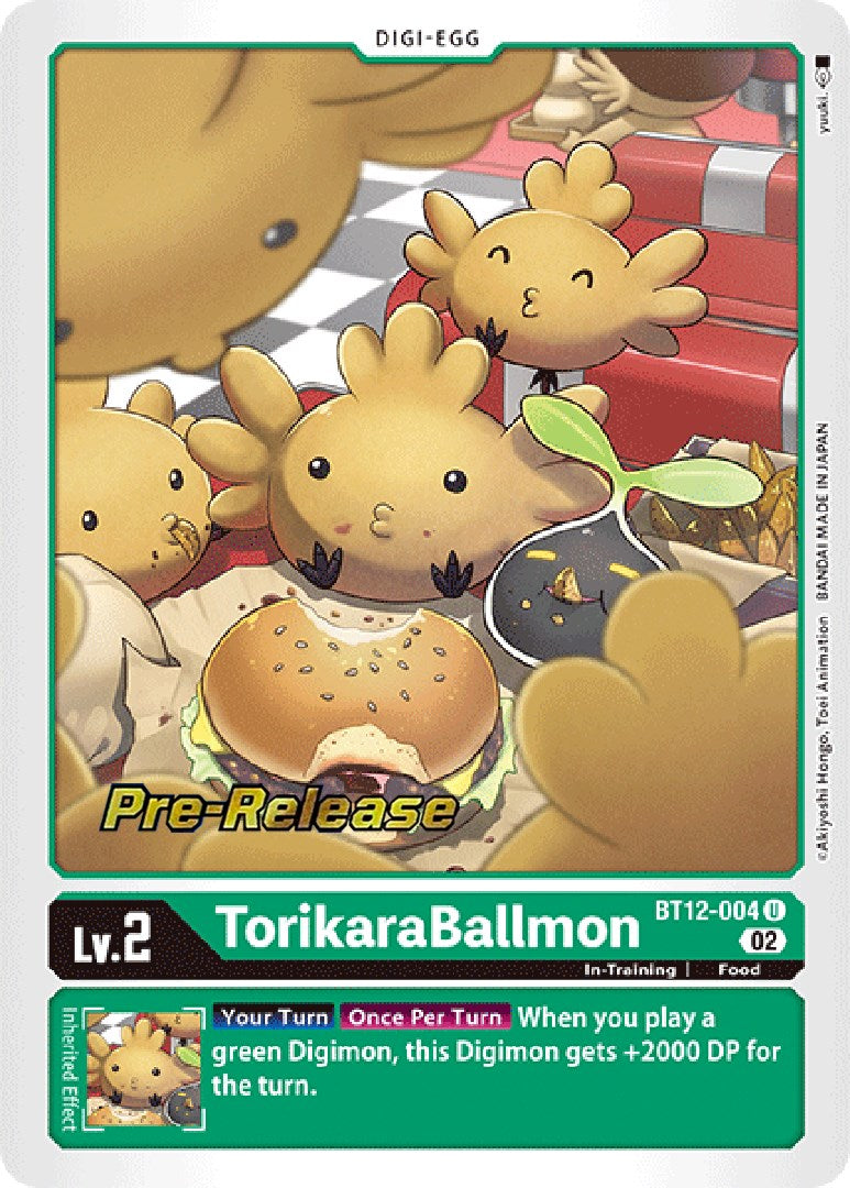 TorikaraBallmon [BT12-004] [Across Time Pre-Release Cards] 