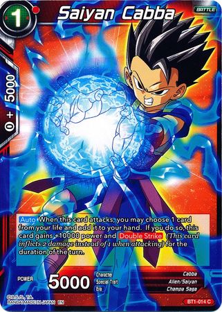 Saiyan Cabba (Alternate Art) (BT1-014) [Special Anniversary Set] 
