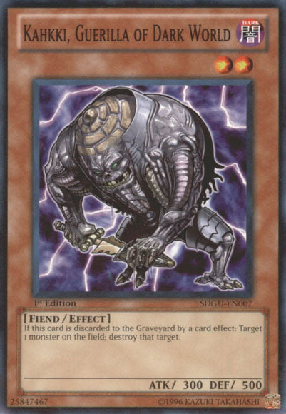 Kahkki, Guerilla of Dark World [SDGU-EN007] Common 