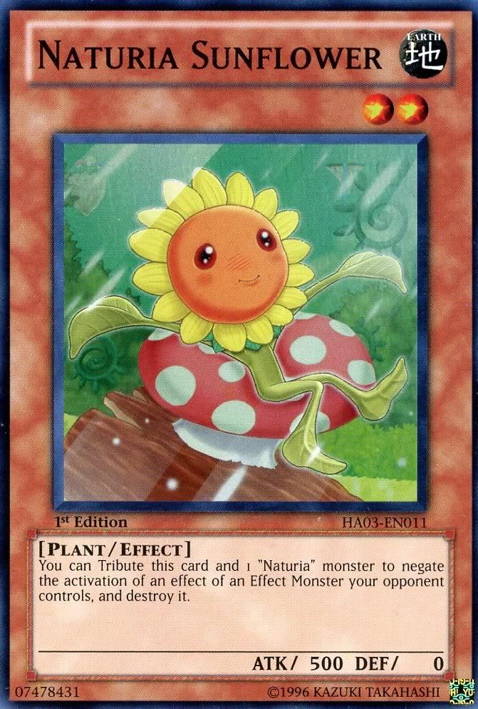 Naturia Sunflower [HA03-EN011] Super Rare 