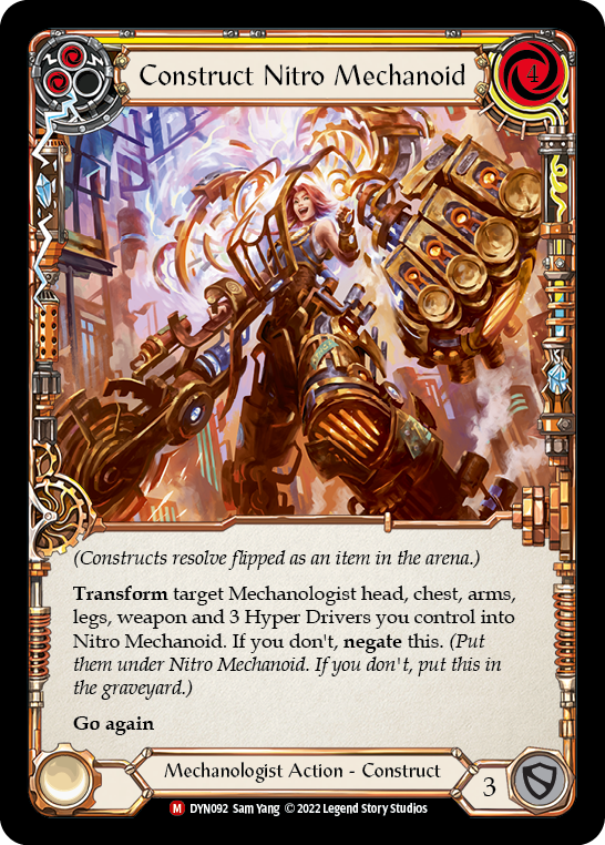 Construct Nitro Mechanoid // Nitro Mechanoid [DYN092] (Dynasty) Cold Foil 