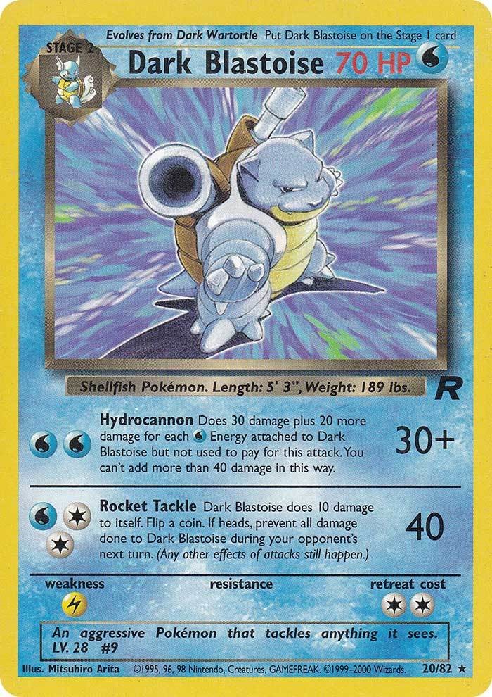 Dark Blastoise (20/82) [Team Rocket Unlimited] 