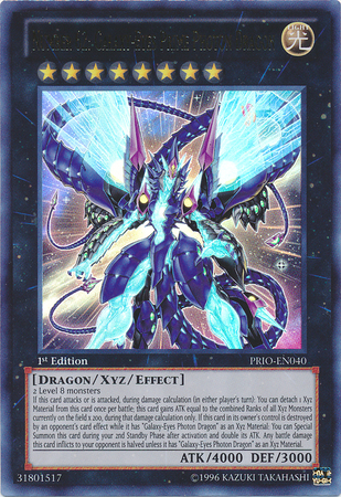 Number 62: Galaxy-Eyes Prime Photon Dragon [PRIO-EN040] Ultra Rare 
