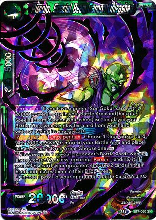 Piccolo, Special Beam Cannon Unleashed (BT7-060) [Assault of the Saiyans] 