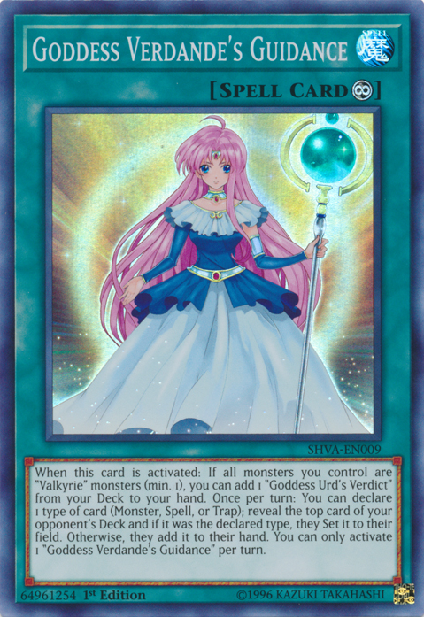 Goddess Verdande's Guidance [SHVA-EN009] Super Rare 