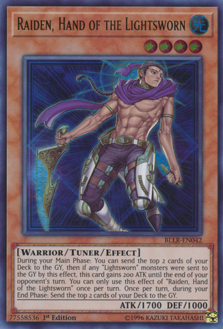 Raiden, Hand of the Lightsworn [BLLR-EN042] Ultra Rare 