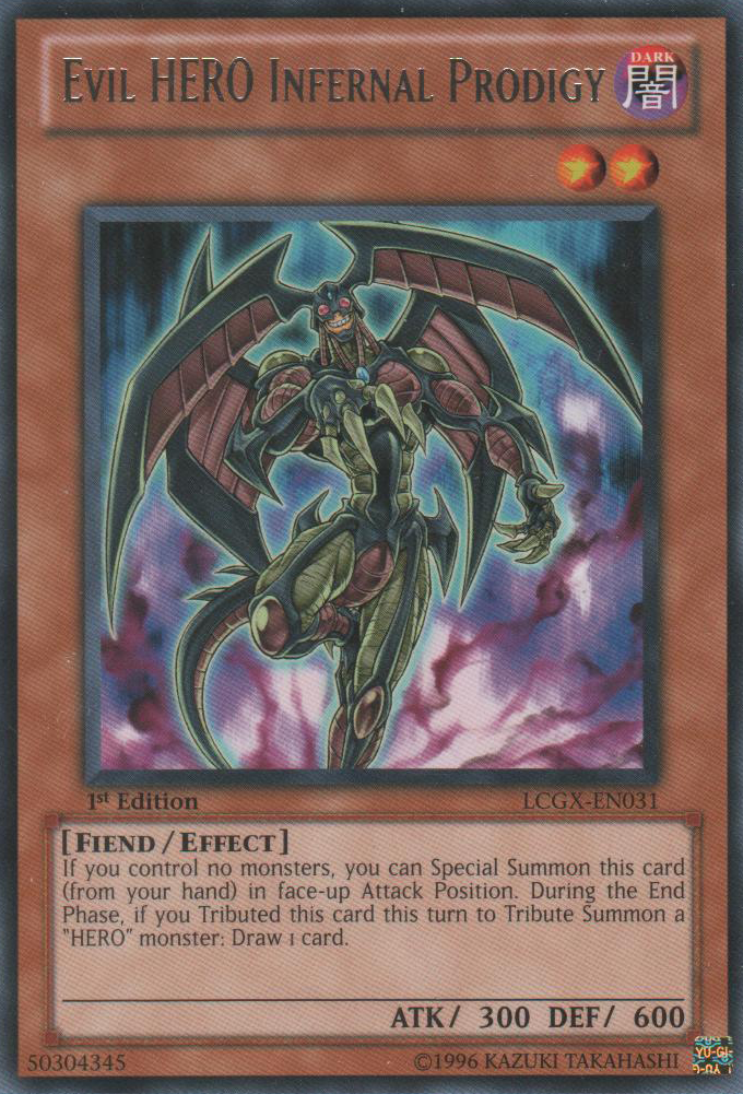Evil HERO Infernal Prodigy [LCGX-EN031] Rare 