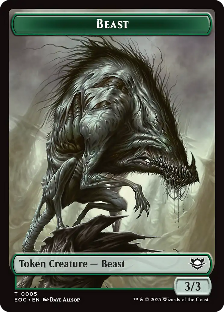 Insect // Beast (0005) Double-Sided Token [Edge of Eternities Tokens] 