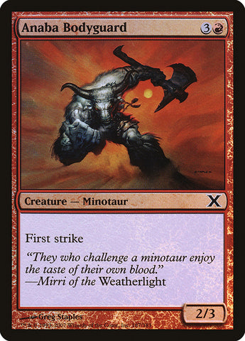Anaba Bodyguard (Premium Foil) [Tenth Edition] 