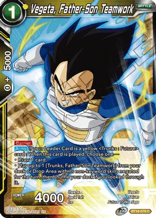 Vegeta, Father-Son Teamwork (BT16-079) [Realm of the Gods] 