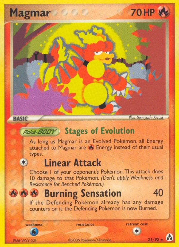 Magmar (21/92) [EX: Legend Maker] 