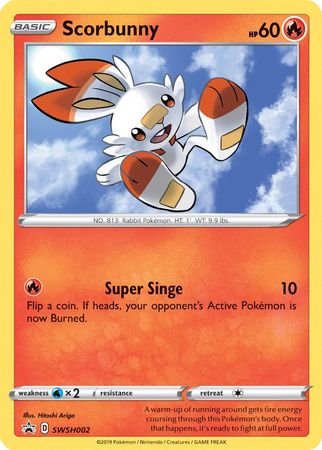 Scorbunny (SWSH002) [Sword &amp; Shield: Black Star Promos] 