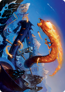 Atsushi, the Blazing Sky 1 Art Card [Kamigawa: Neon Dynasty Art Series] 