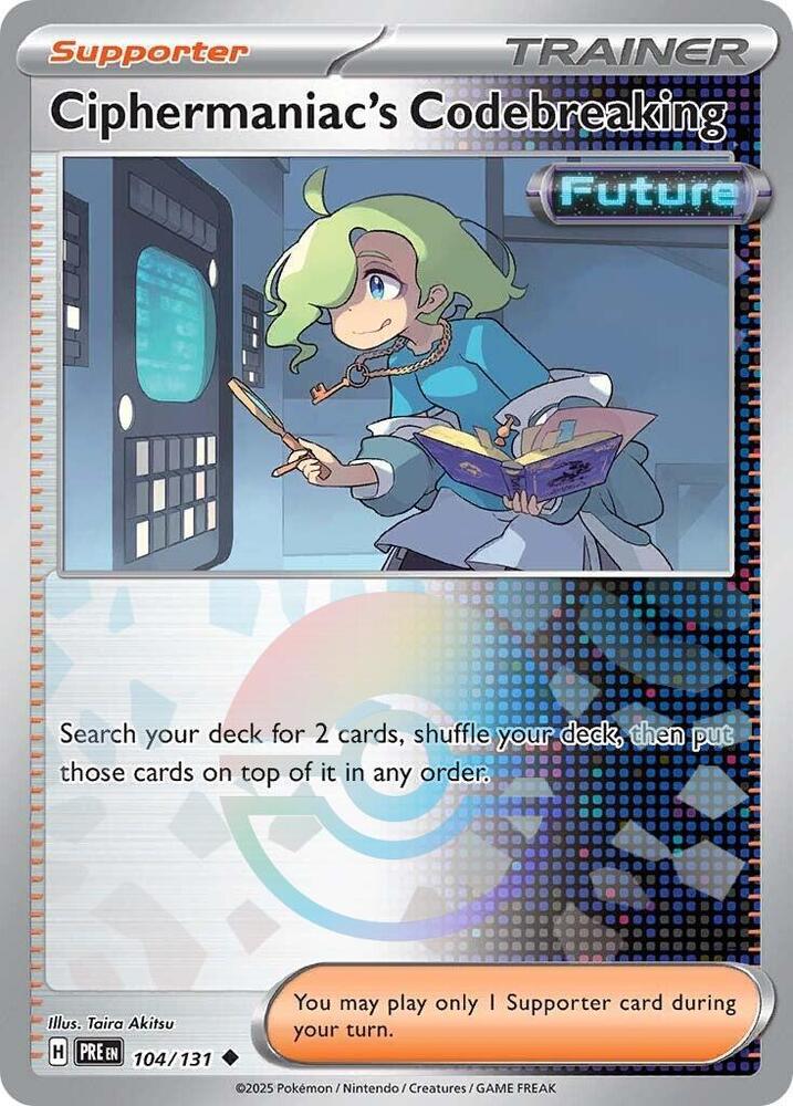 Ciphermaniac's Codebreaking (104/131) (Poke Ball Pattern) [Scarlet &amp; Violet: Prismatic Evolutions] 