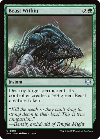 Beast Within [Edge of Eternities Commander] 