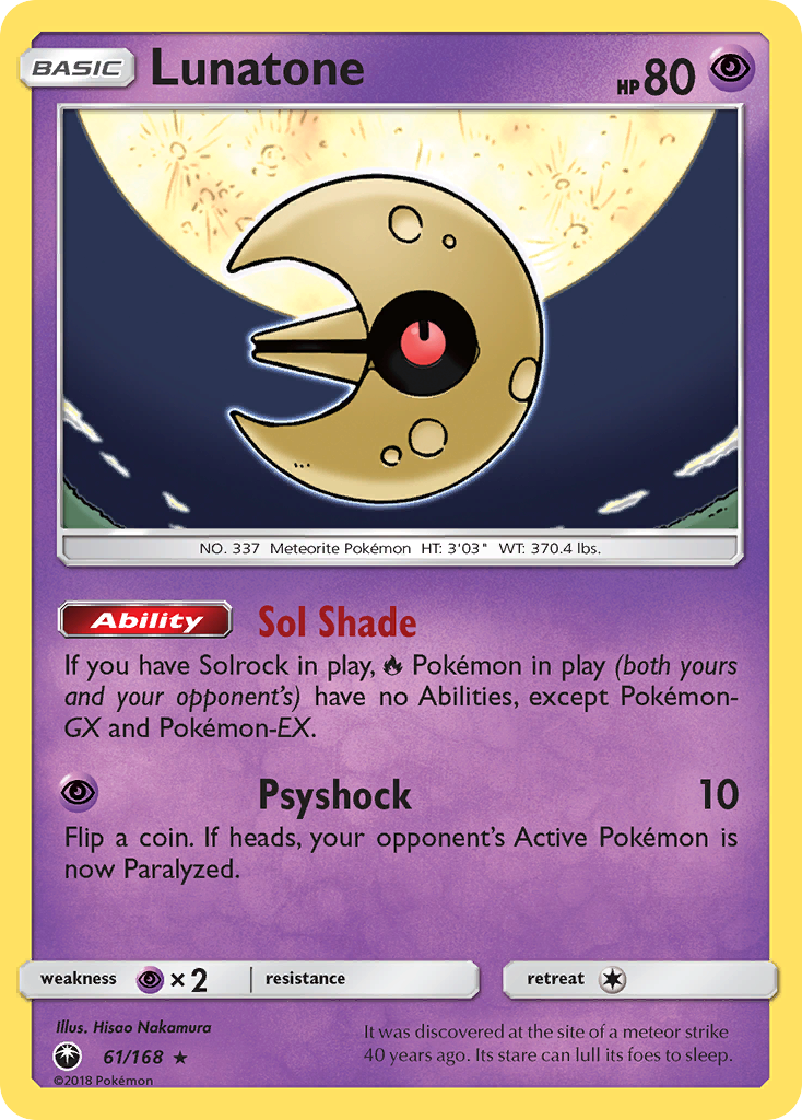 Lunatone (61/168) [Sun &amp; Moon: Celestial Storm] 