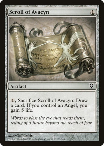 Scroll of Avacyn [Avacyn Restored] 