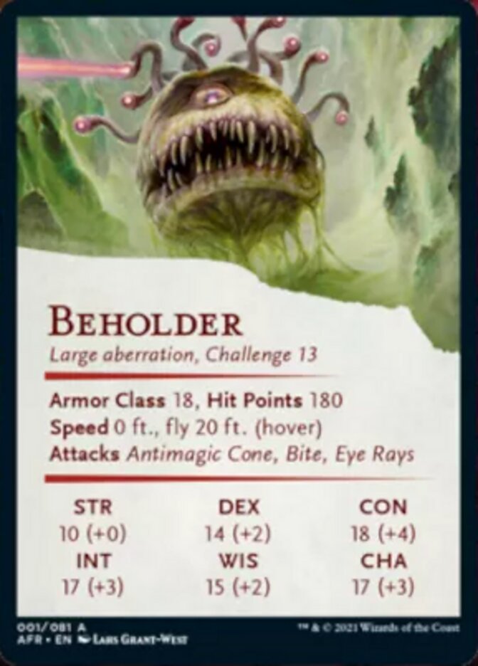 Beholder Art Card [Dungeons &amp; Dragons: Adventures in the Forgotten Realms Art Series] 