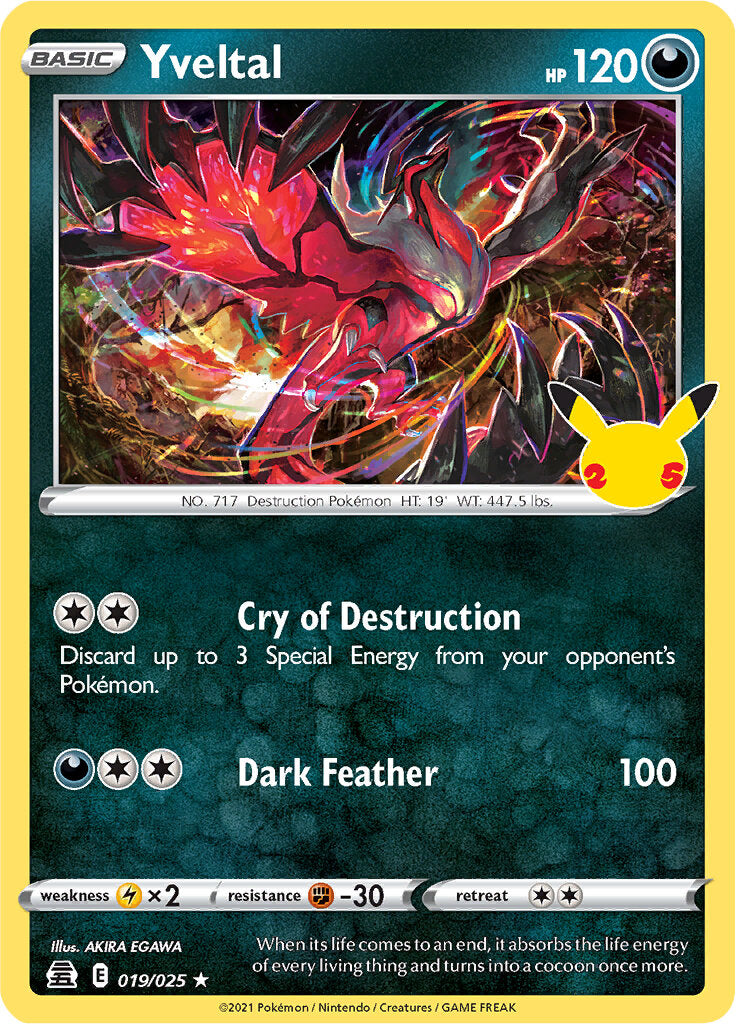 Yveltal (019/025) [Celebrations: 25th Anniversary] 