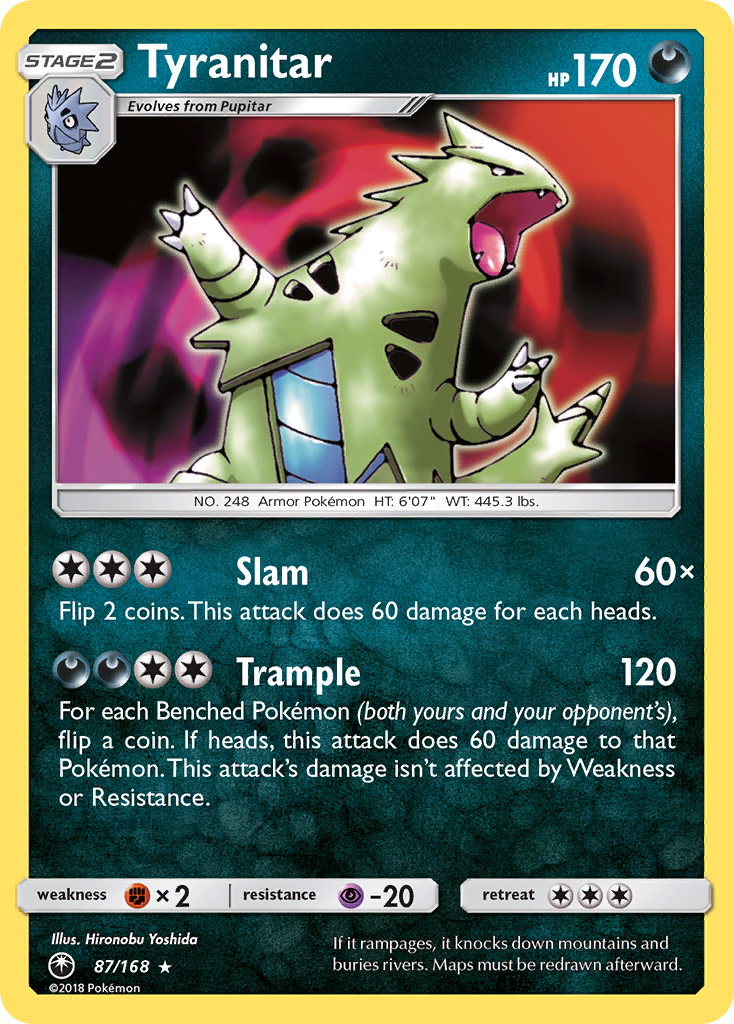 Tyranitar (87/168) [Sun &amp; Moon: Celestial Storm] 