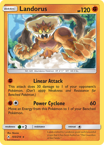 Landorus (103/214) [Sun &amp; Moon: Unbroken Bonds] 