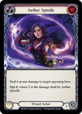 Aether Spindle (Red) [ARC126-R] (Arcane Rising) 1st Edition Rainbow Foil 