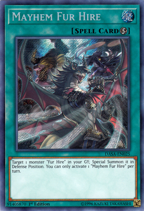 Mayhem Fur Hire [DASA-EN025] Secret Rare 