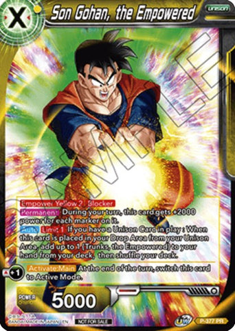Son Gohan, the Empowered (P-377) [Promotion Cards] 