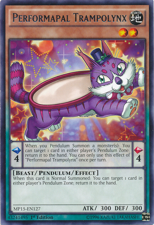 Performapal Trampolynx [MP15-EN127] Rare 