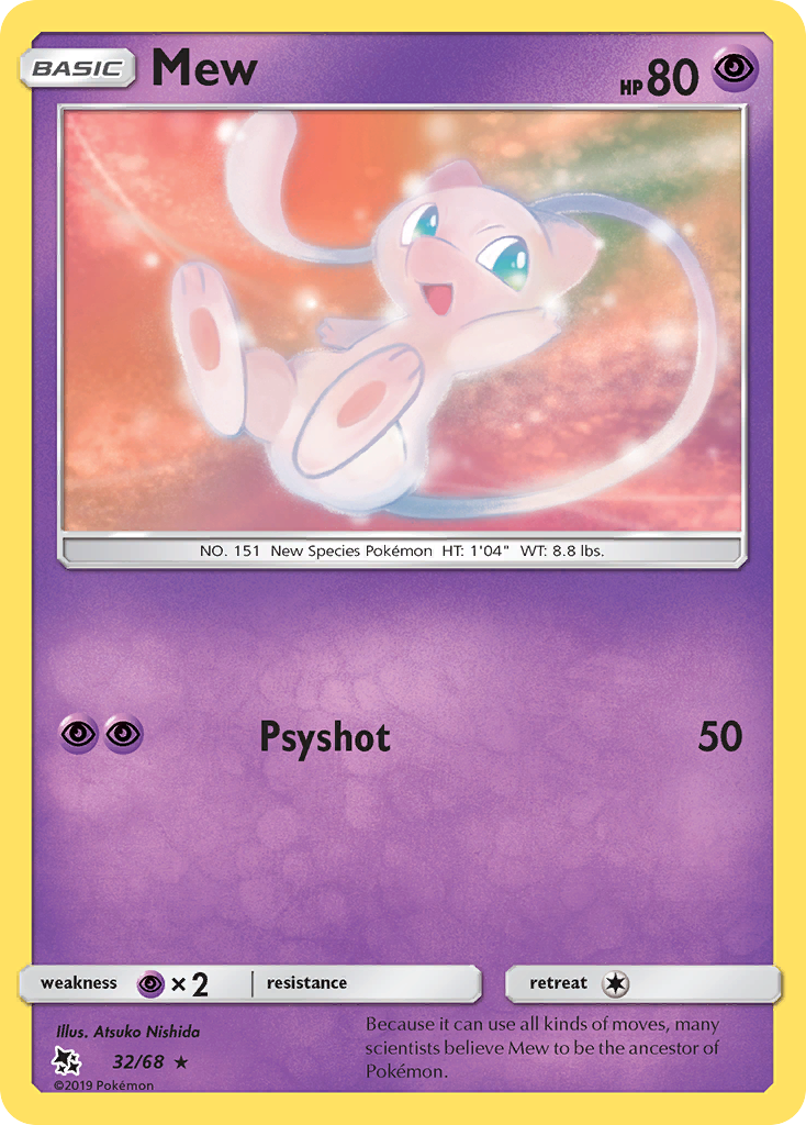 Mew (32/68) [Sun &amp; Moon: Hidden Fates] 