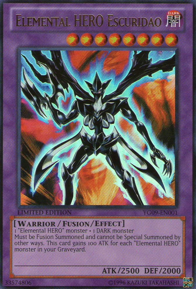 Elemental HERO Escuridao [YG09-EN001] Ultra Rare 