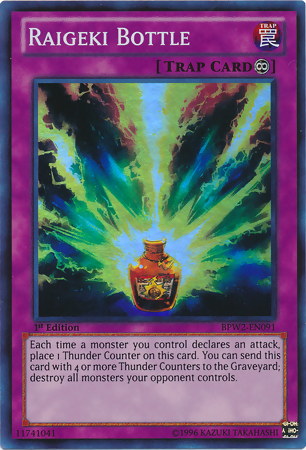 Raigeki Bottle [BPW2-EN091] Super Rare 