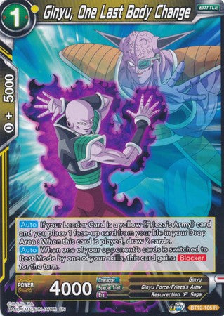 Ginyu, One Last Body Change (BT12-105) [Vicious Rejuvenation] 