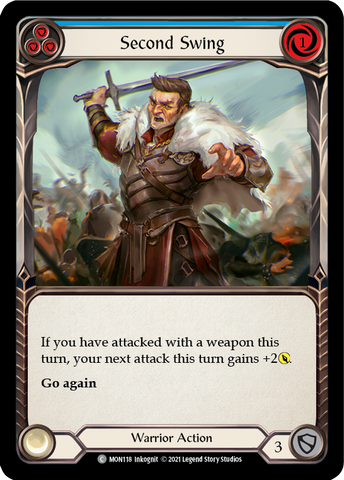 Second Swing (Blue) [MON118-RF] (Monarch) 1st Edition Rainbow Foil 