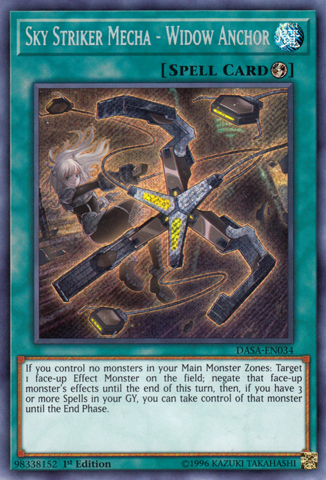Sky Striker Mecha - Widow Anchor [DASA-EN034] Secret Rare 