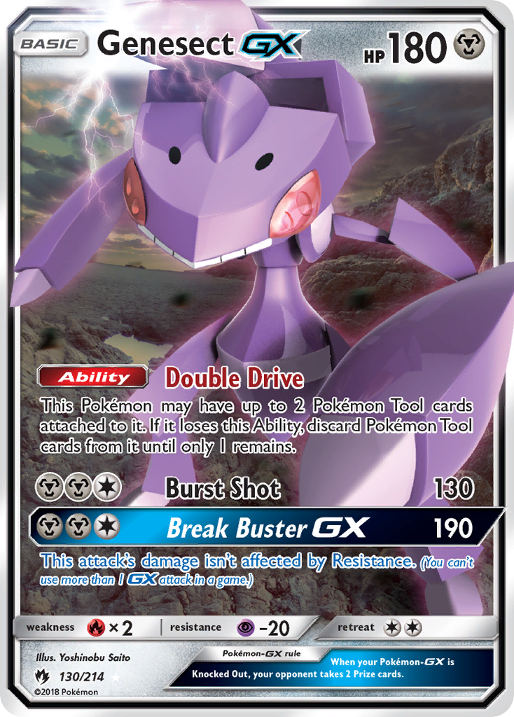 Genesect GX (130/214) [Sun &amp; Moon: Lost Thunder] 