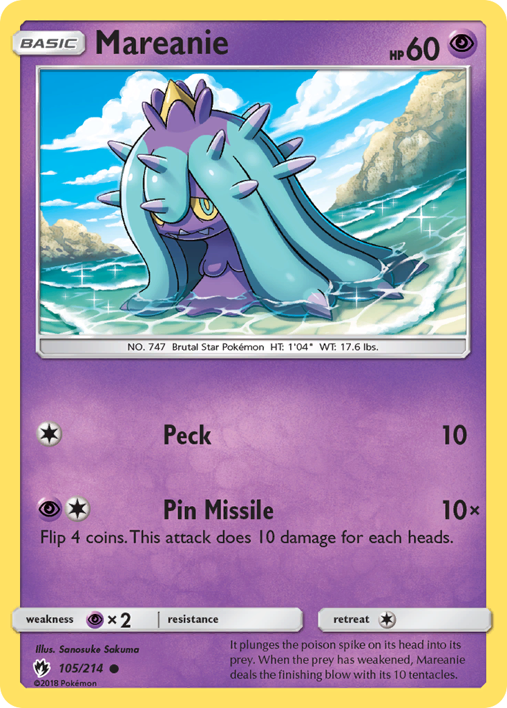 Mareanie (105/214) [Sun &amp; Moon: Lost Thunder] 
