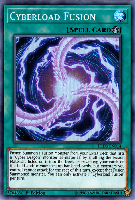 Cyberload Fusion [LED3-EN014] Super Rare 