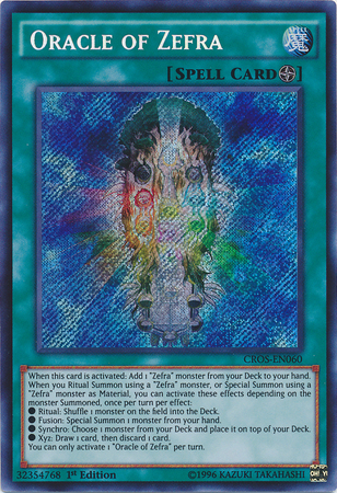 Oracle of Zefra [CROS-EN060] Secret Rare 