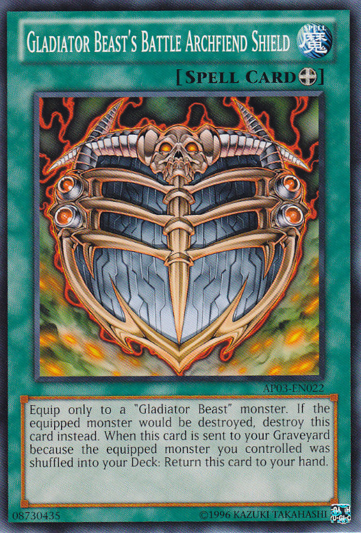 Gladiator Beast's Battle Archfiend Shield [AP03-EN022] Common 