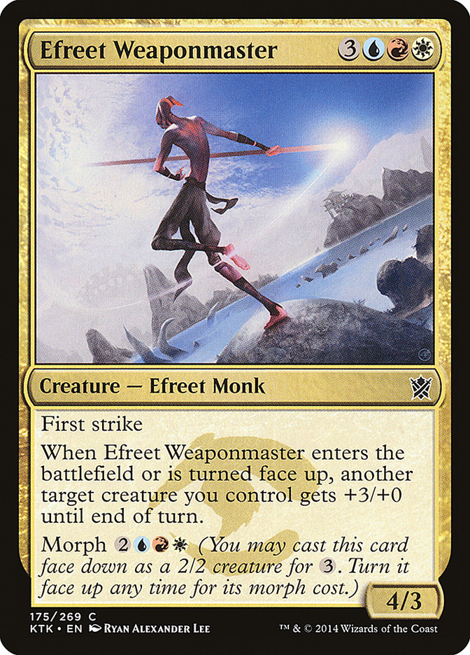 Efreet Weaponmaster [Khans of Tarkir] 
